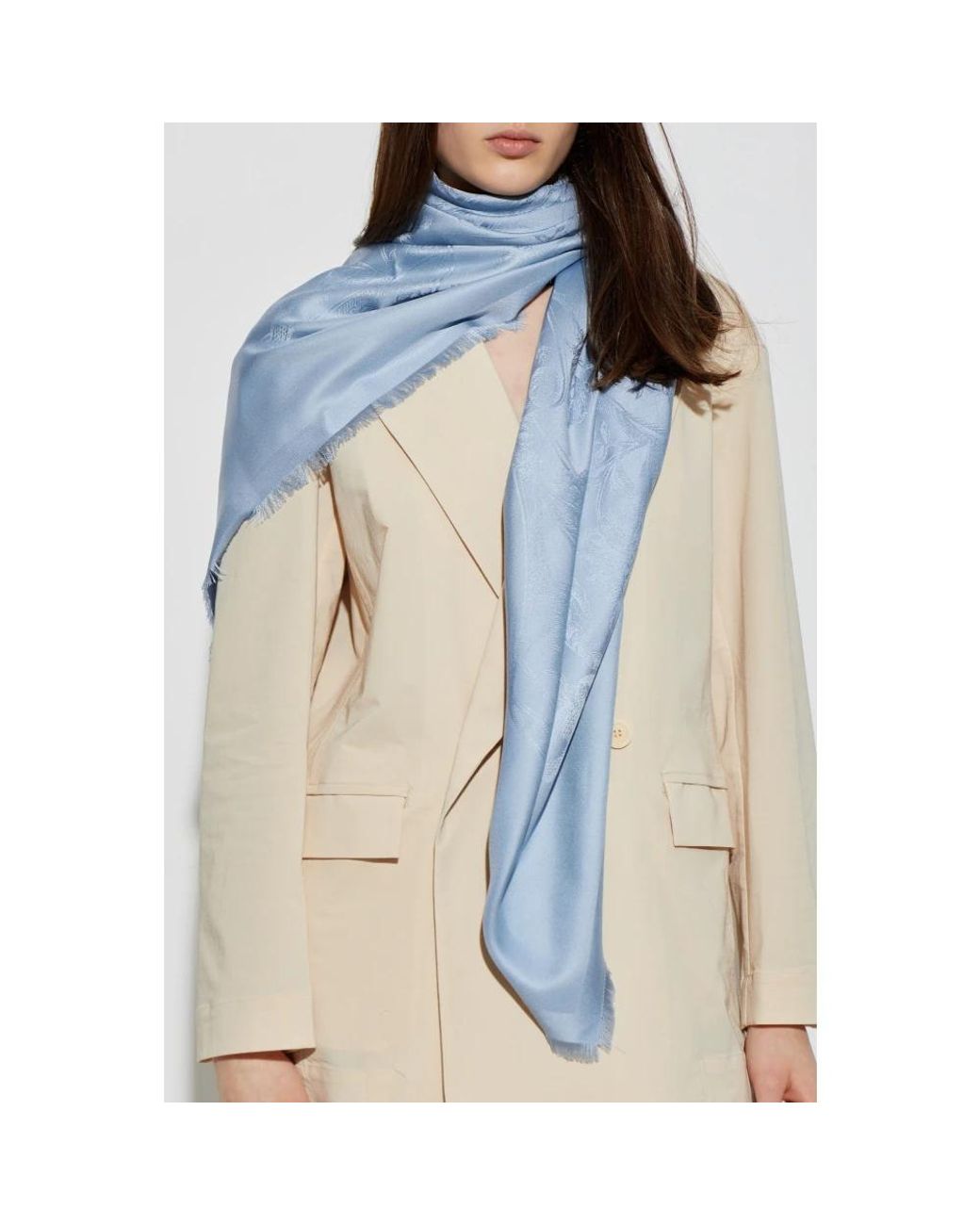 Ferragamo Blue Seidenschal