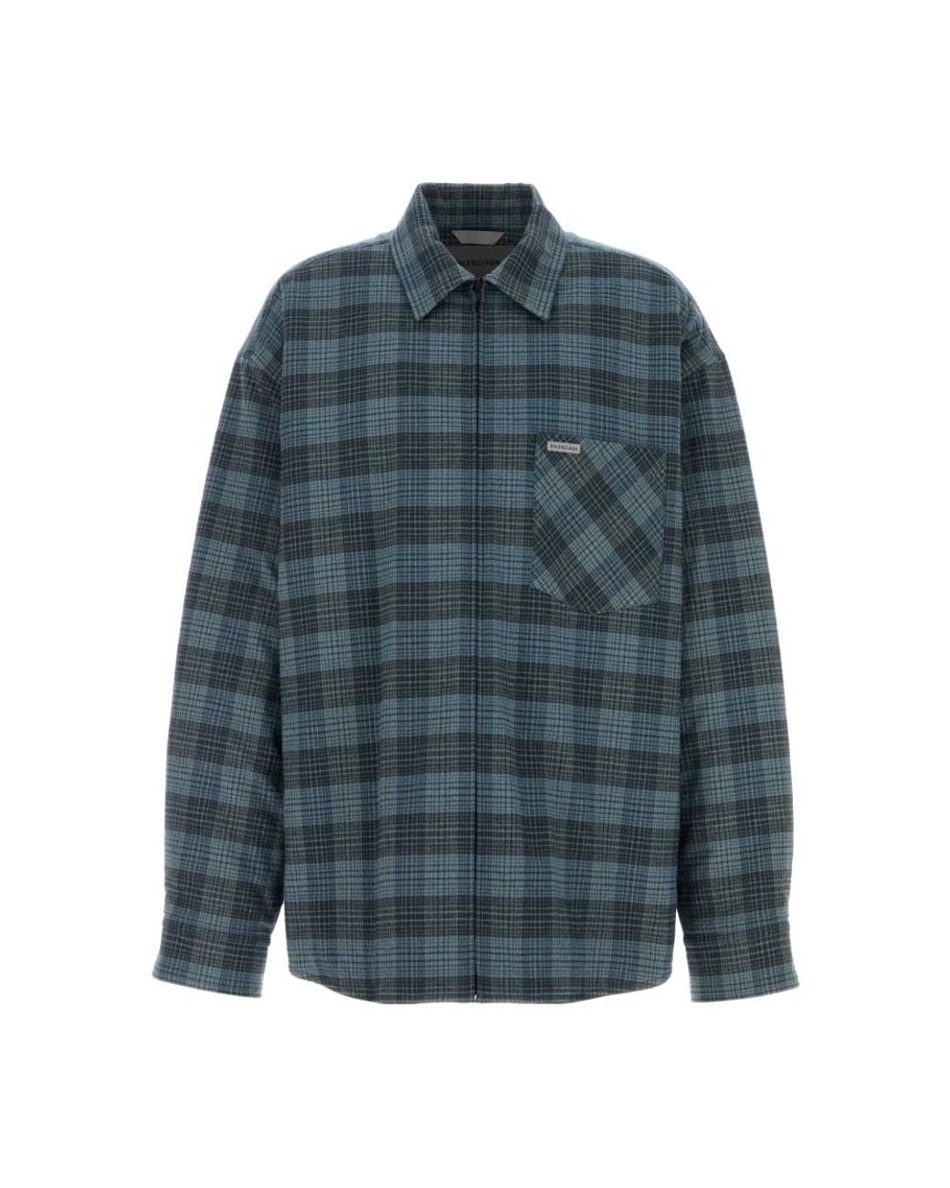 Balenciaga Blue Casual Shirts for men