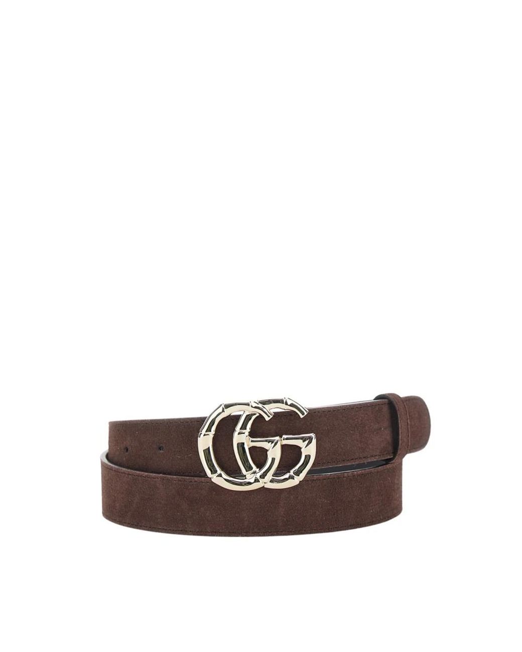 Gucci Accessoires ,Bruin ,Suède Gg Marmont Riem in het Brown