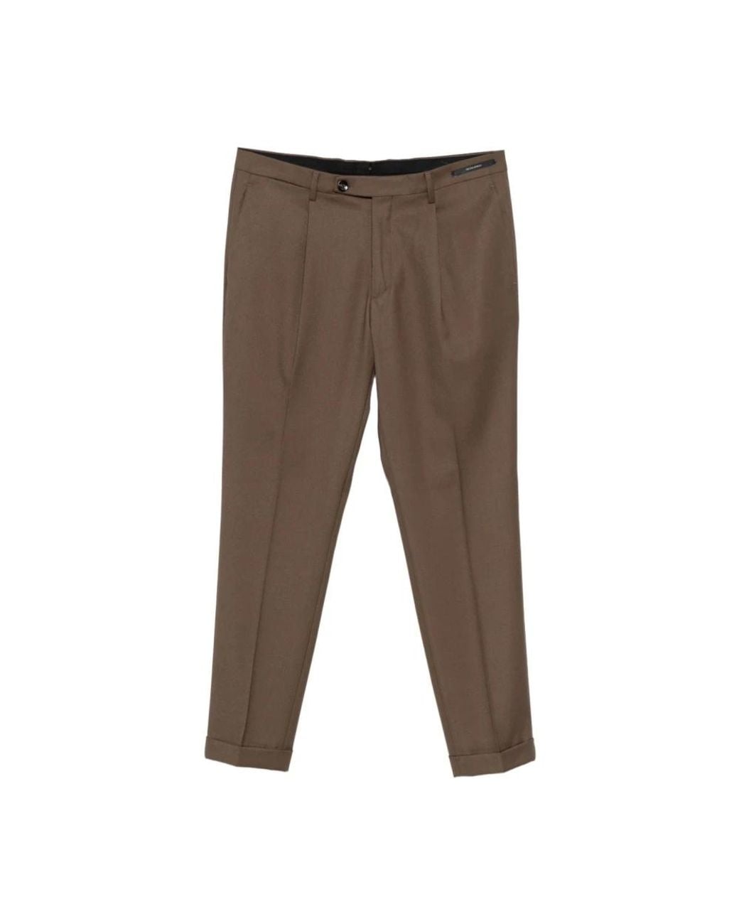 Michael Coal Brown Suit Trousers for men