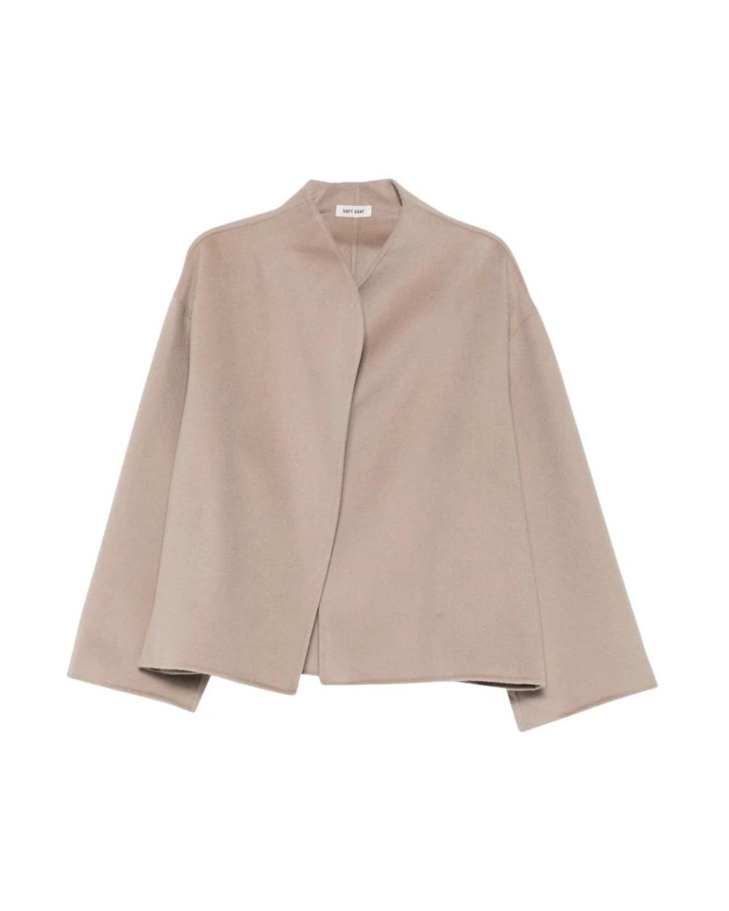 Soft Goat Korte Jas in het Brown