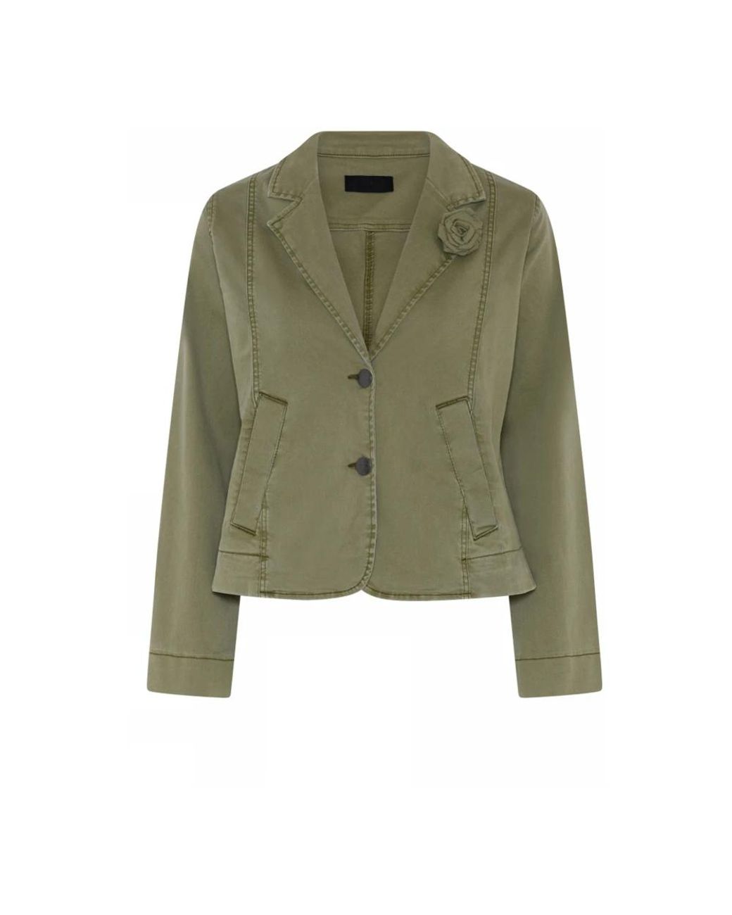 Cro Jassen ,Groen ,Leer Blazer in het Green