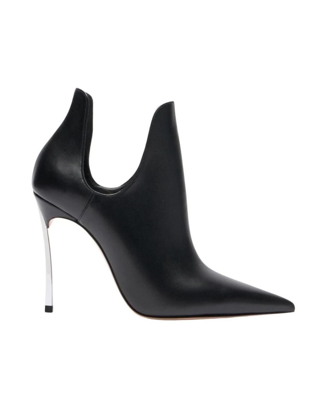 Casadei Black Superblade Absol Open Ankle Boot