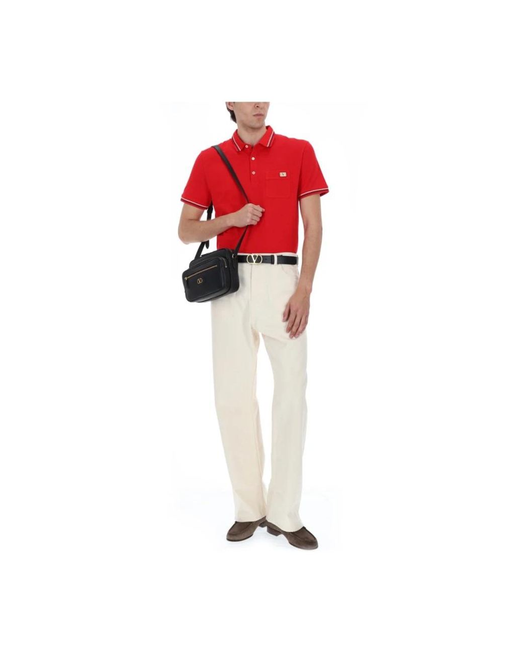 Valentino Red Polo Shirts for men