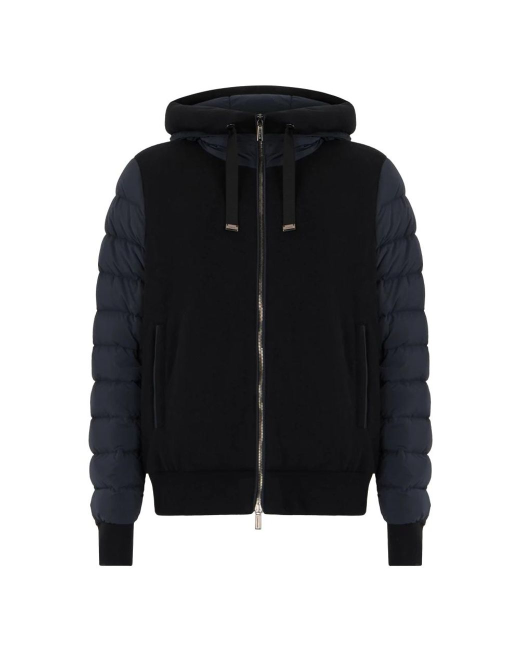Moorer Flavia Hooded Jacket in het Black