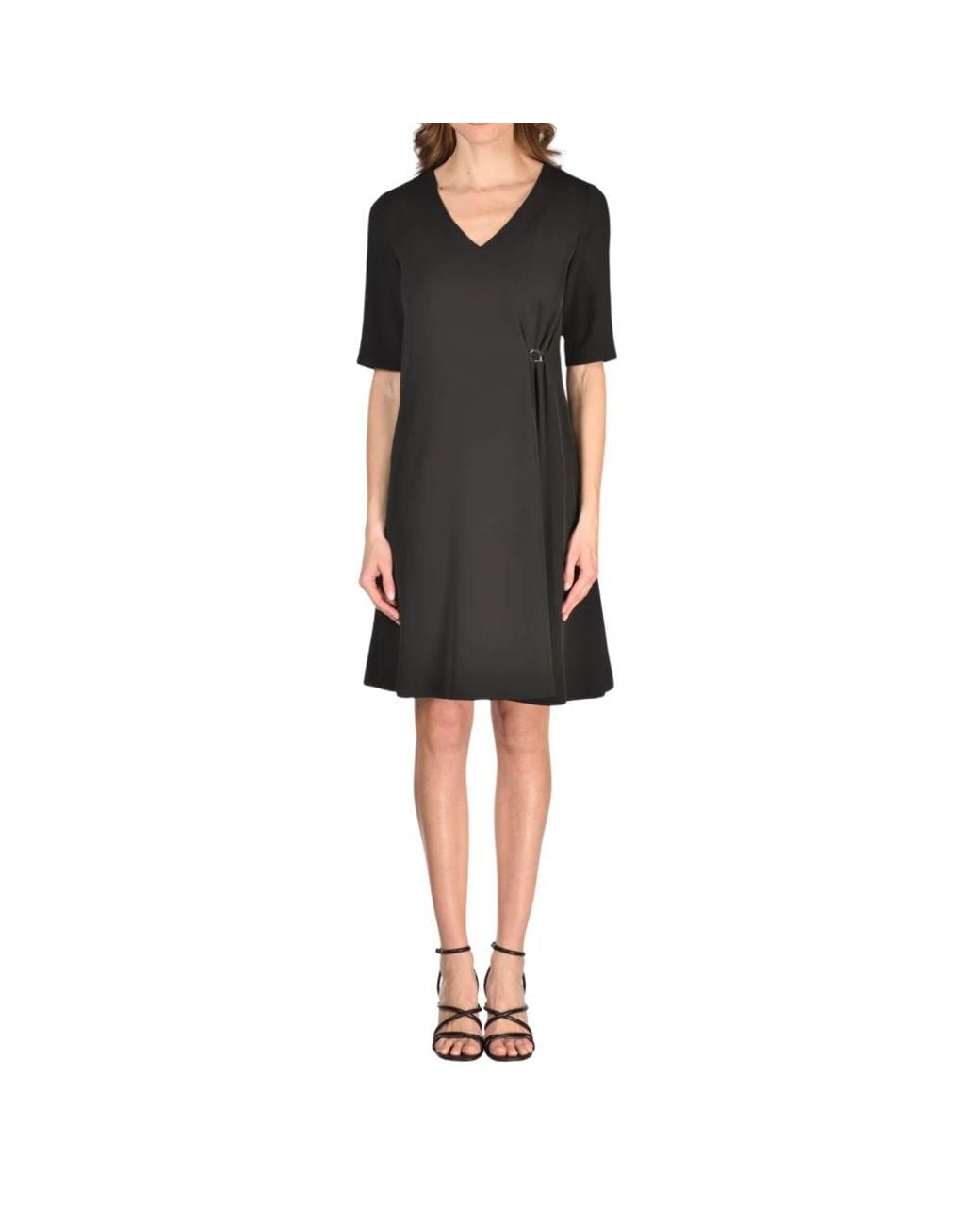 Herno Black Short Dresses
