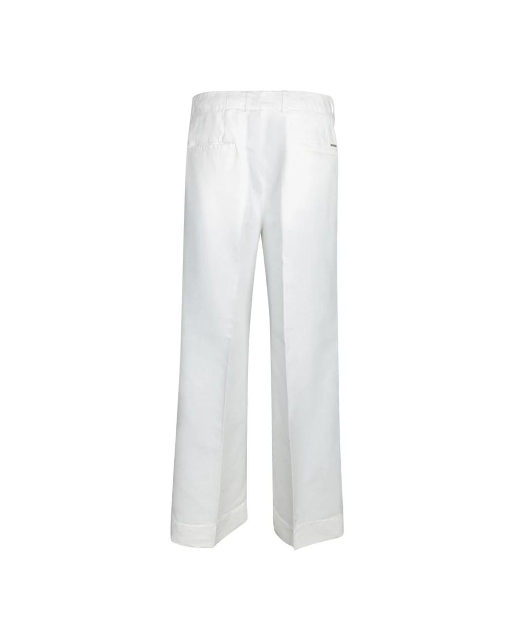 Incotex White Wide Trousers
