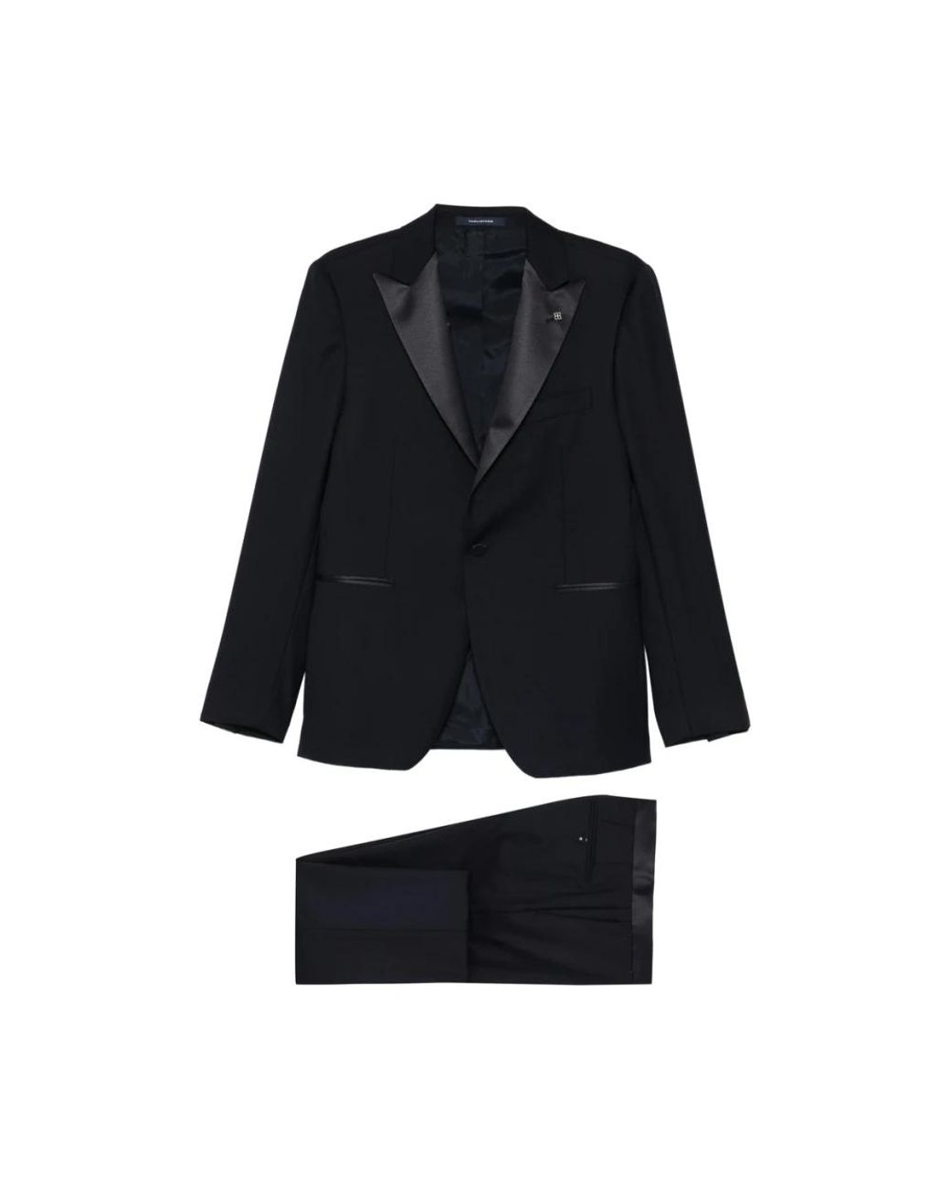 Tagliatore Black Single Breasted Suits for men