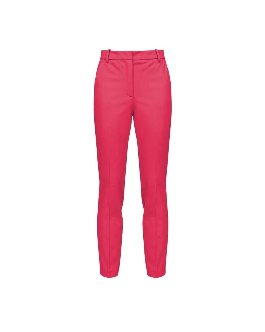 Pinko Red Cropped Trousers
