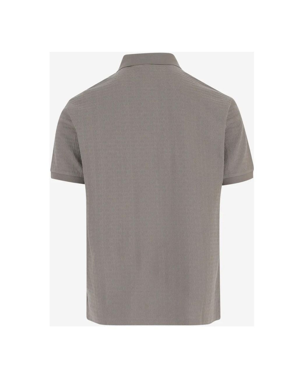 Emporio Armani Gray Polo Shirts for men