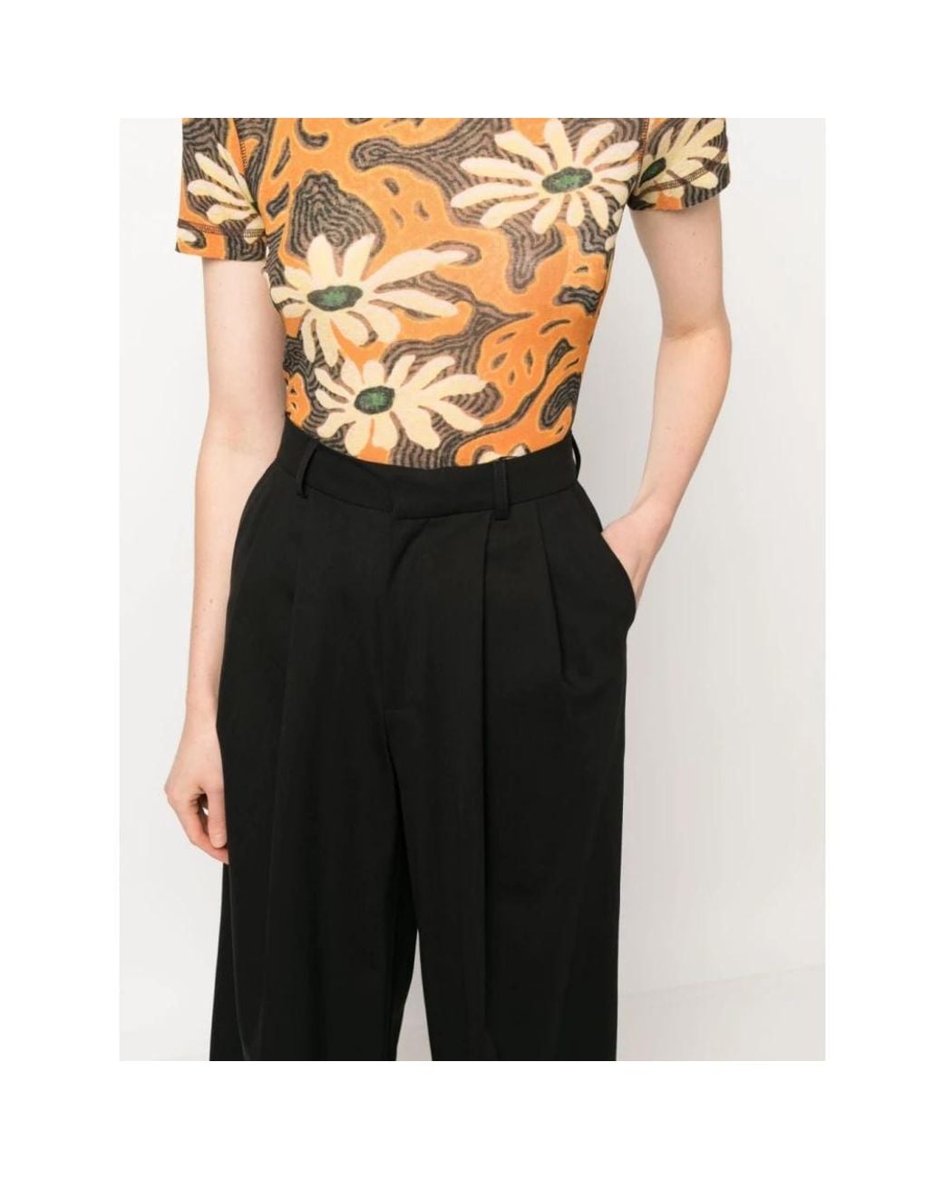 AZ FACTORY Black Wide Trousers