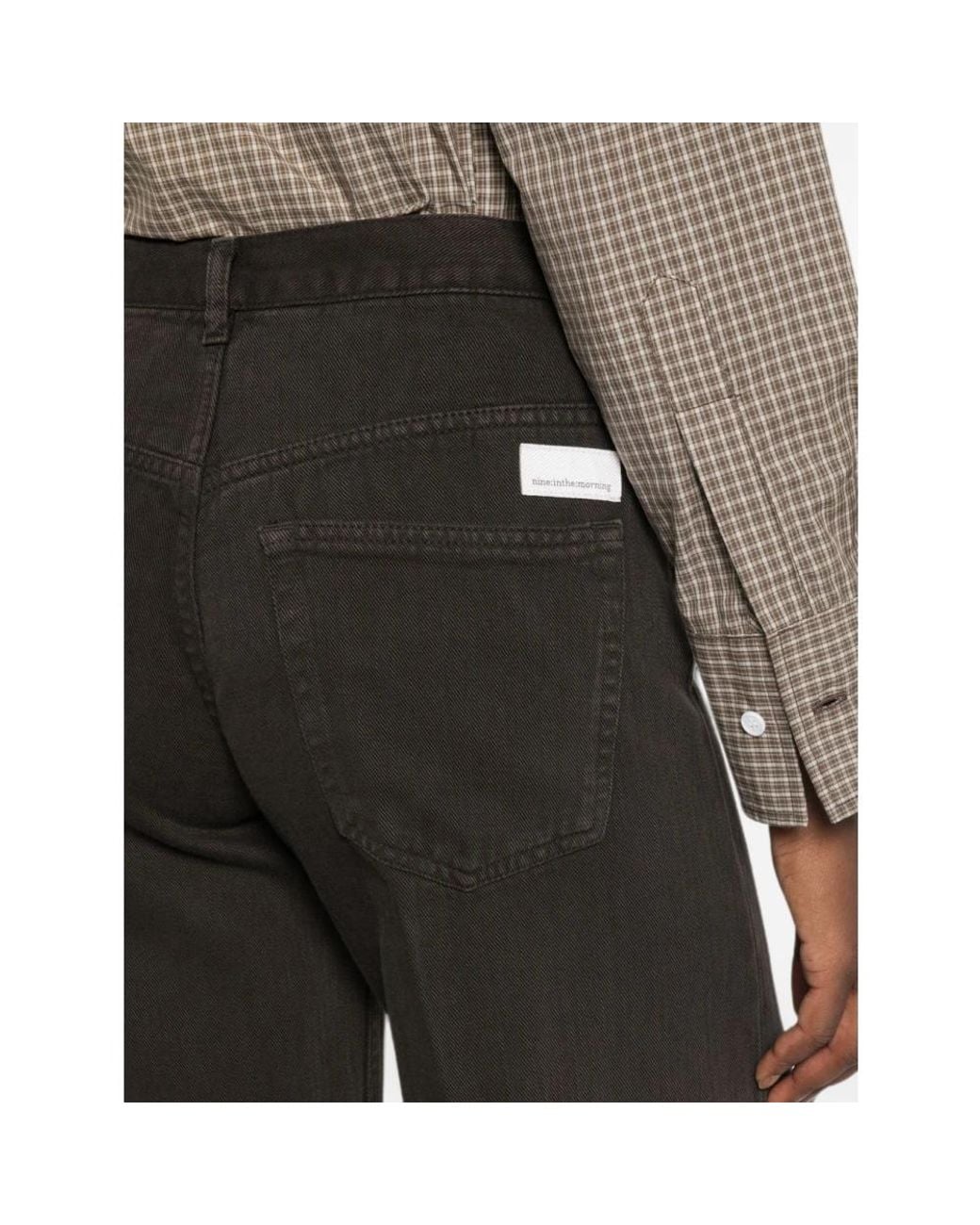 Nine:inthe:morning Black Wide Jeans