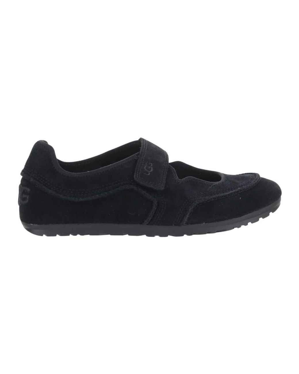 Ugg Black Sneakers Quill Mary Jane Suede