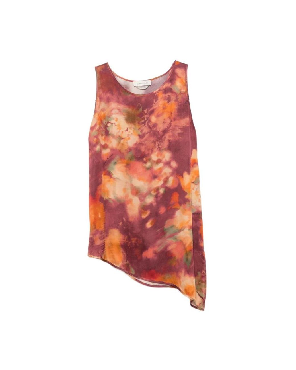 Anna Molinari Orange Sleeveless Tops