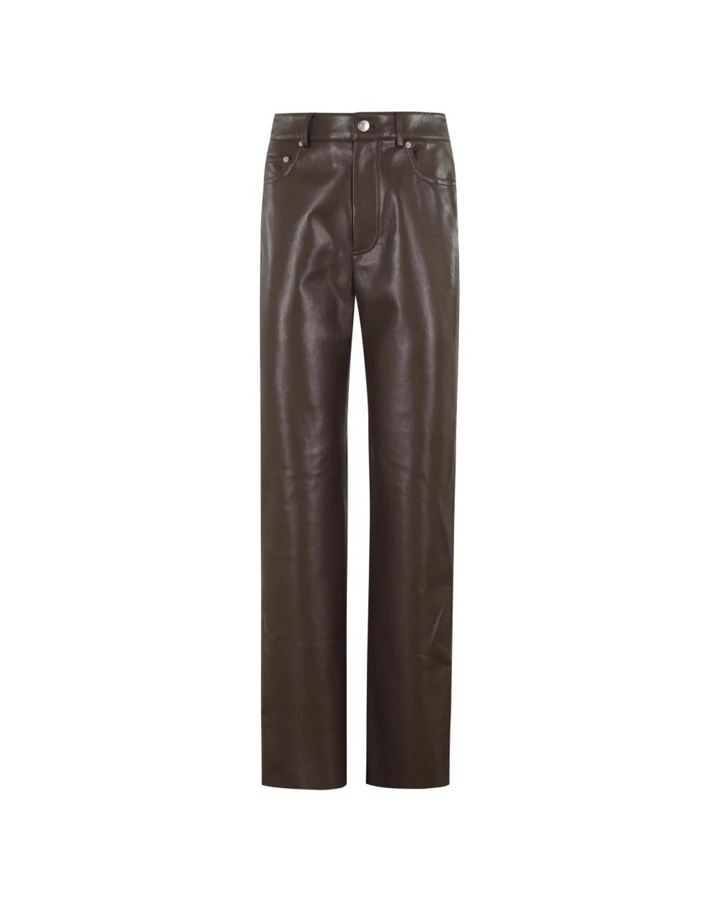 Nanushka Gray Straight Trousers