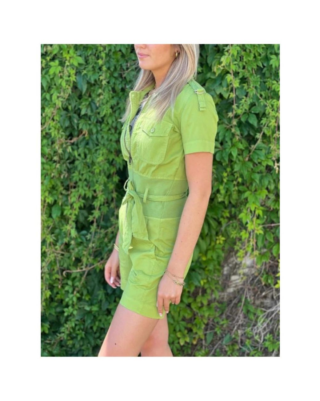 Aeronautica Militare Green Playsuits