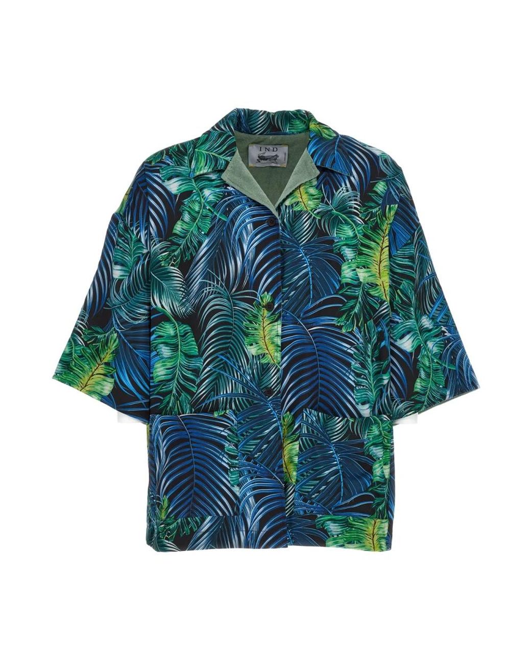 Indacum Green Short Sleeve Shirts for men