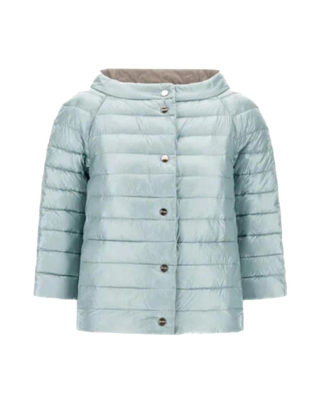 Herno Jassen ,Blauw ,Nylon Omkeerbare Nylon Lichtgewicht Jas in het Blue