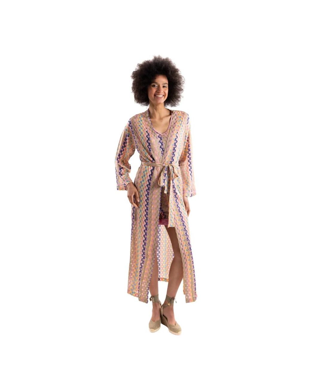 PHO® Firenze Kimono Lungo in het Pink