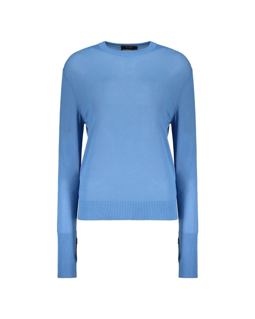 Moorer Blue Round-Neck Knitwear