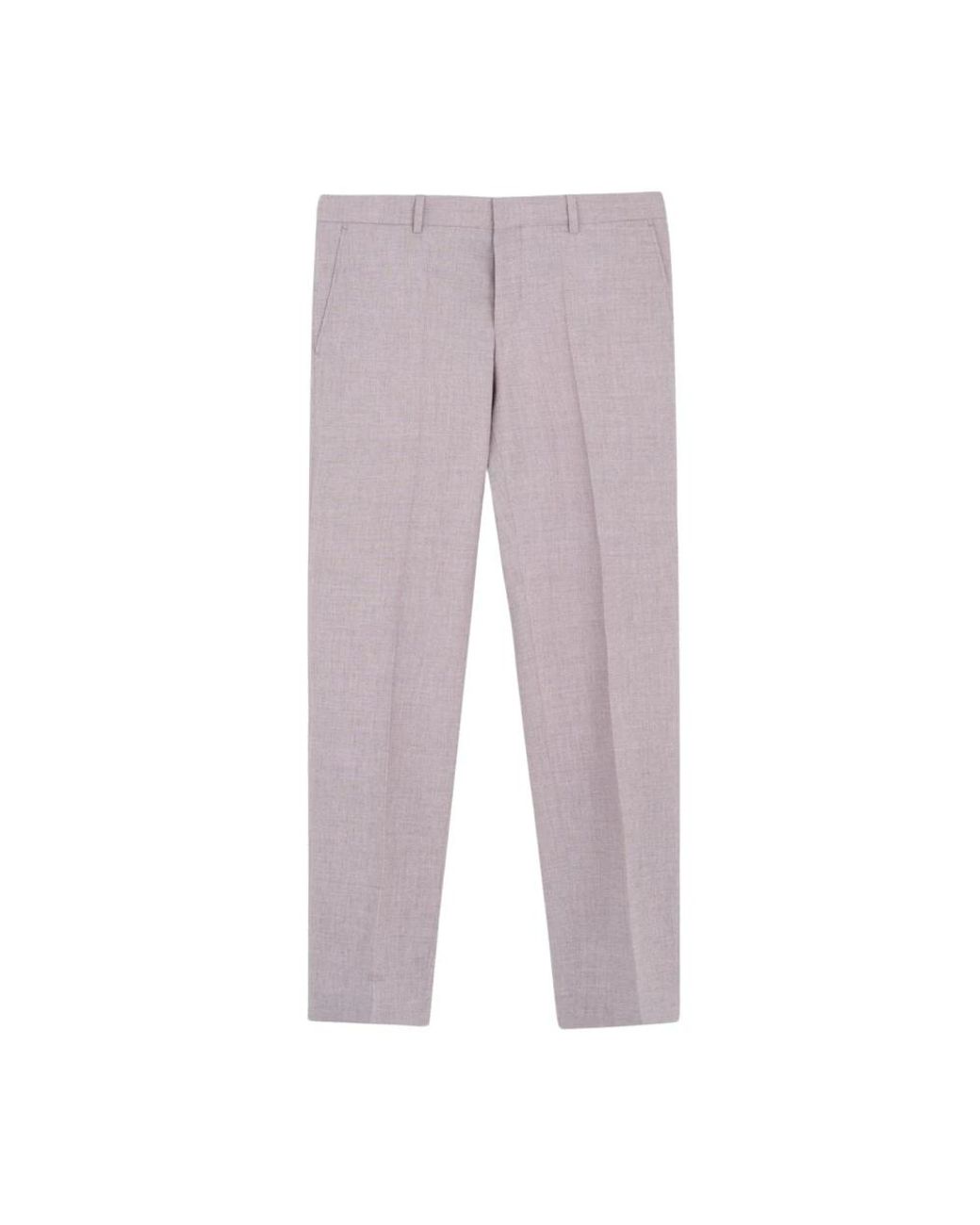 Boss Purple Suit Trousers for men