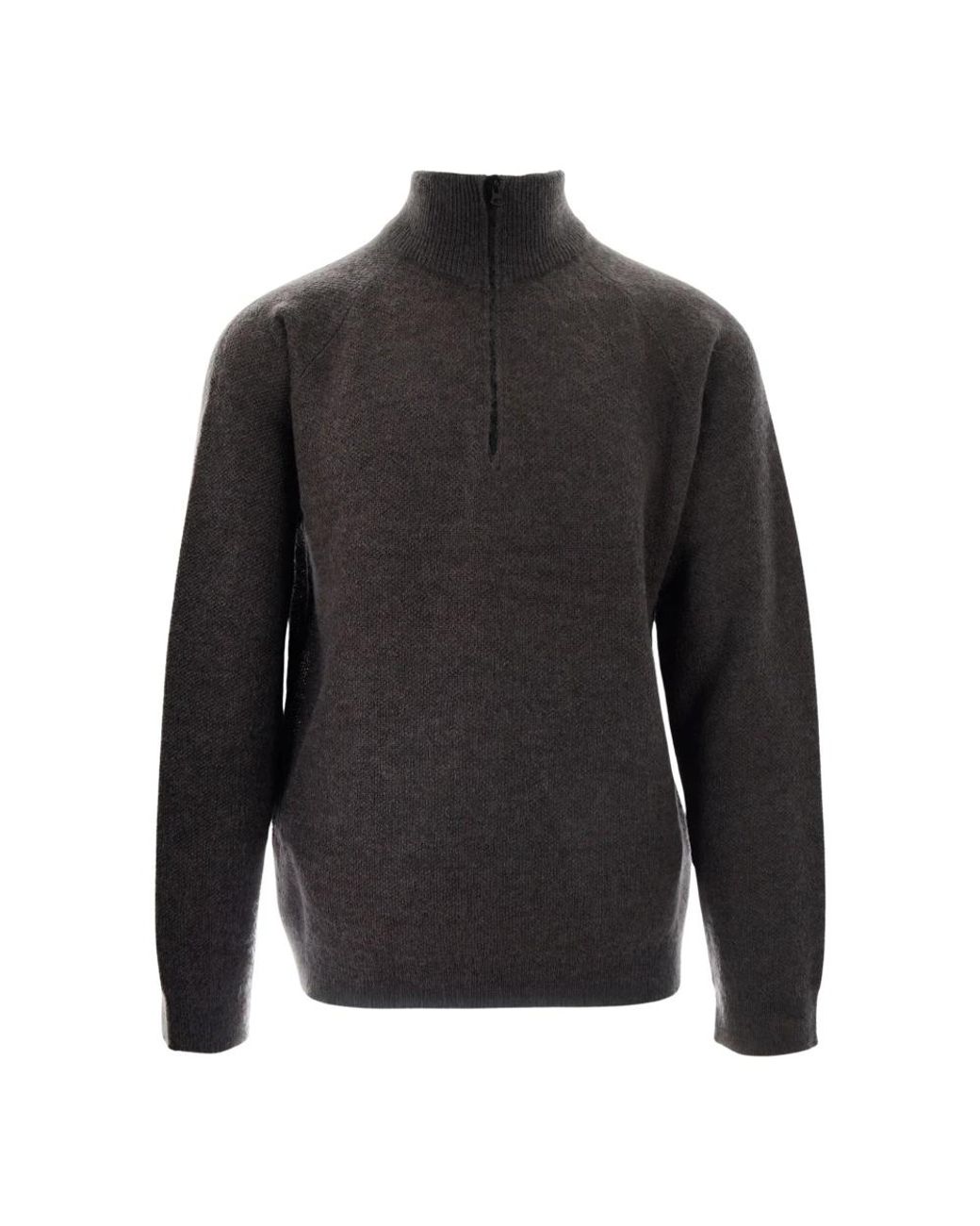 Hiking Patrol Gray Round-Neck Knitwear for men