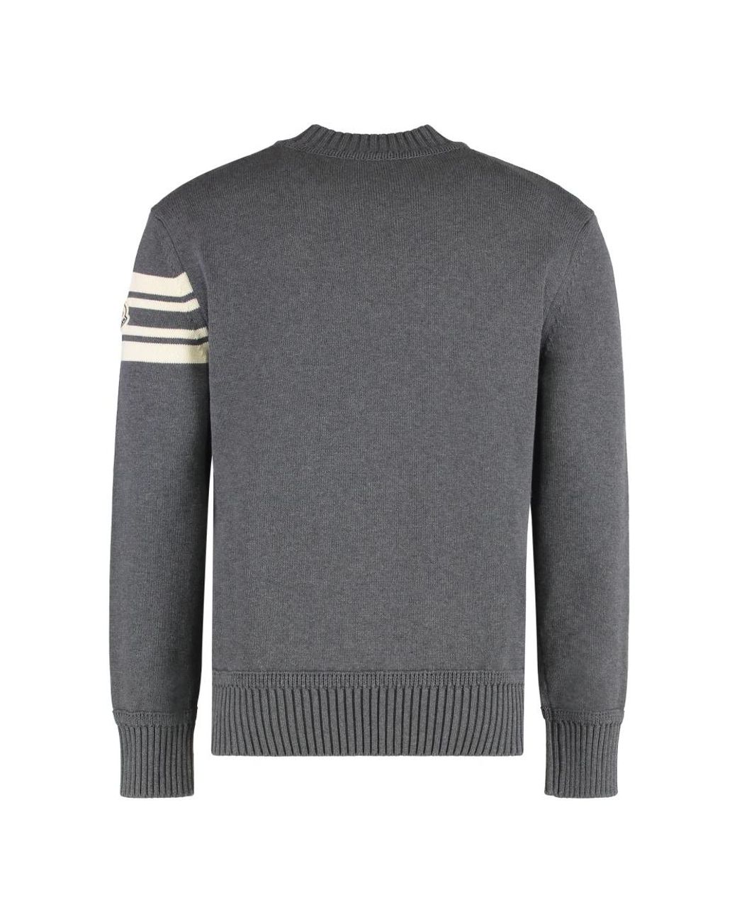 Moncler Gray Round-Neck Knitwear for men