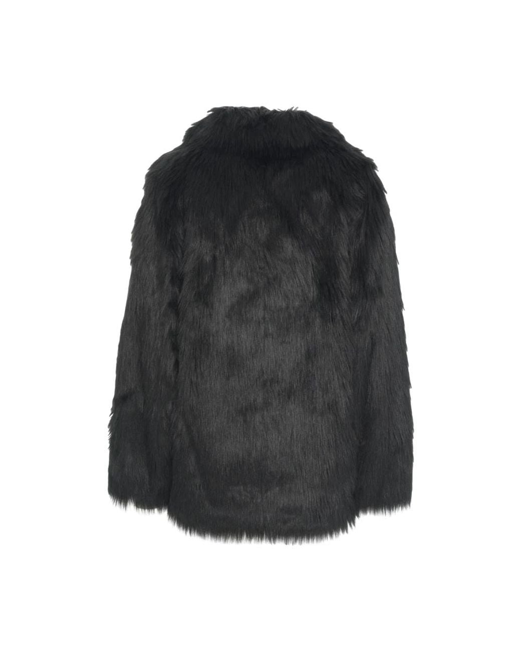 Stand Studio Black Faux Fur & Shearling Jackets