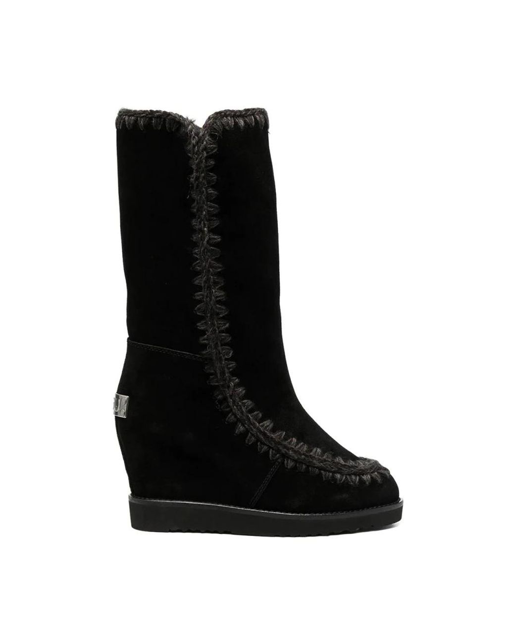 Mou Black Winter Boots