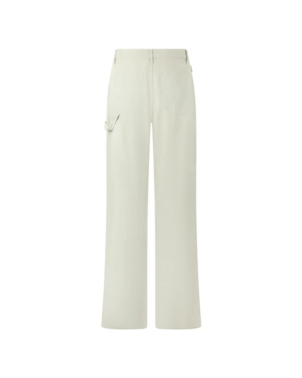Moschino White Wide Trousers for men