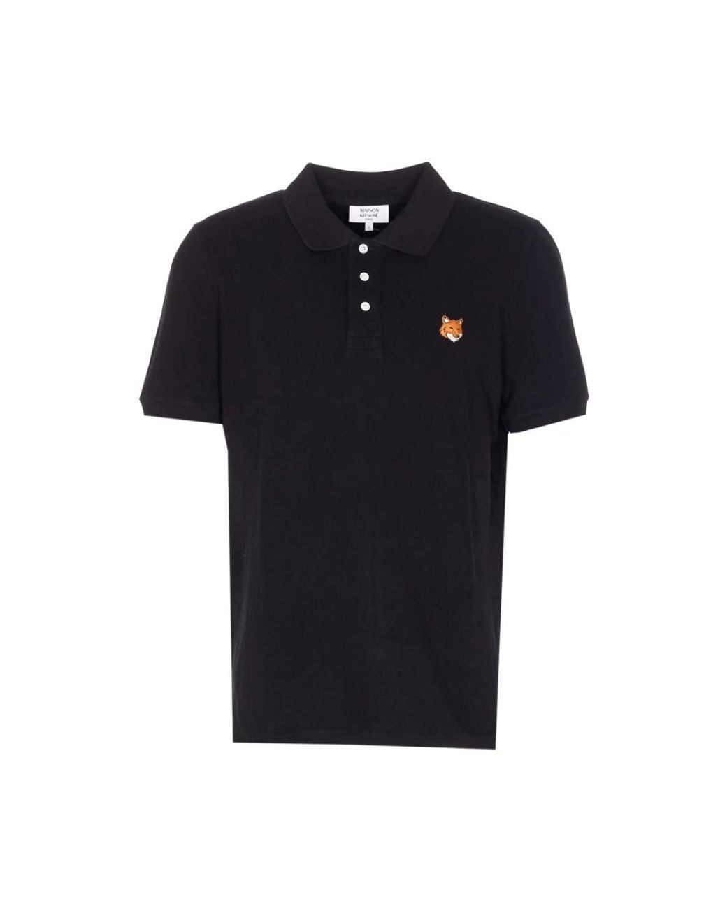 Maison Kitsuné Black Polo Shirts for men