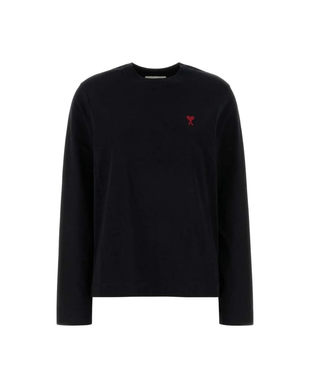 AMI Black Long Sleeve T-Shirts for men