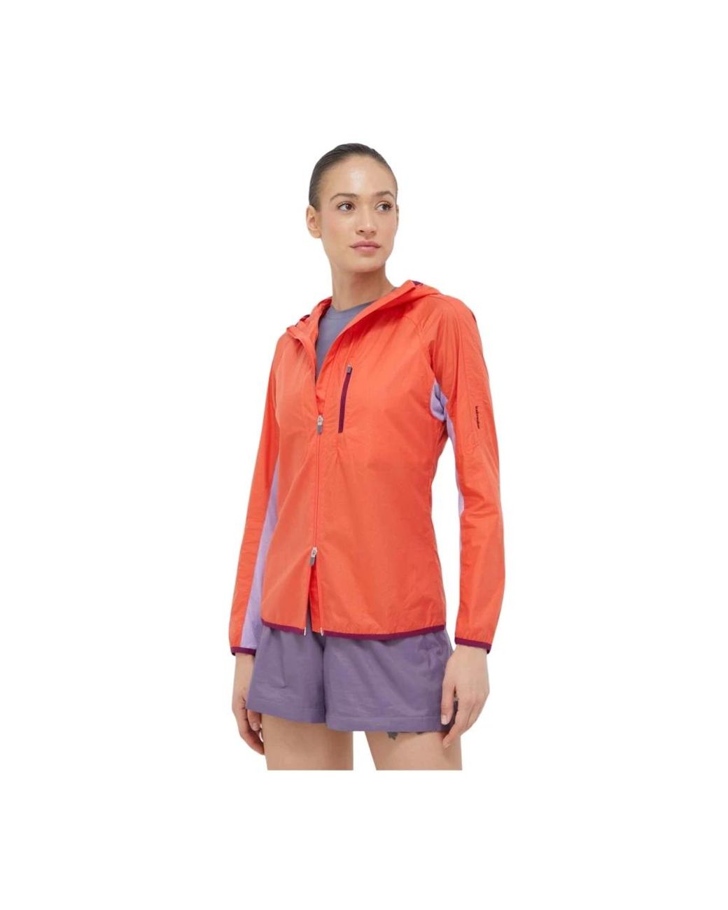 Icebreaker Hooded Colourblock Jacket in het Red