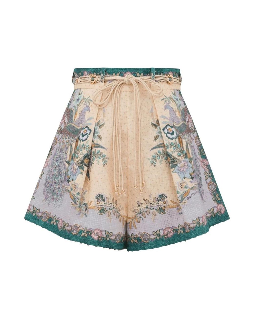 Zimmermann Brown Short Shorts
