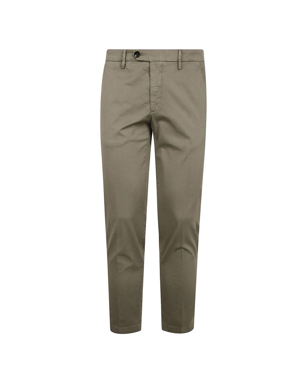 Michael Coal Gray Straight Trousers for men