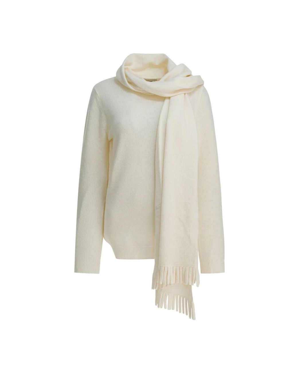 Sandbeige White Turtlenecks