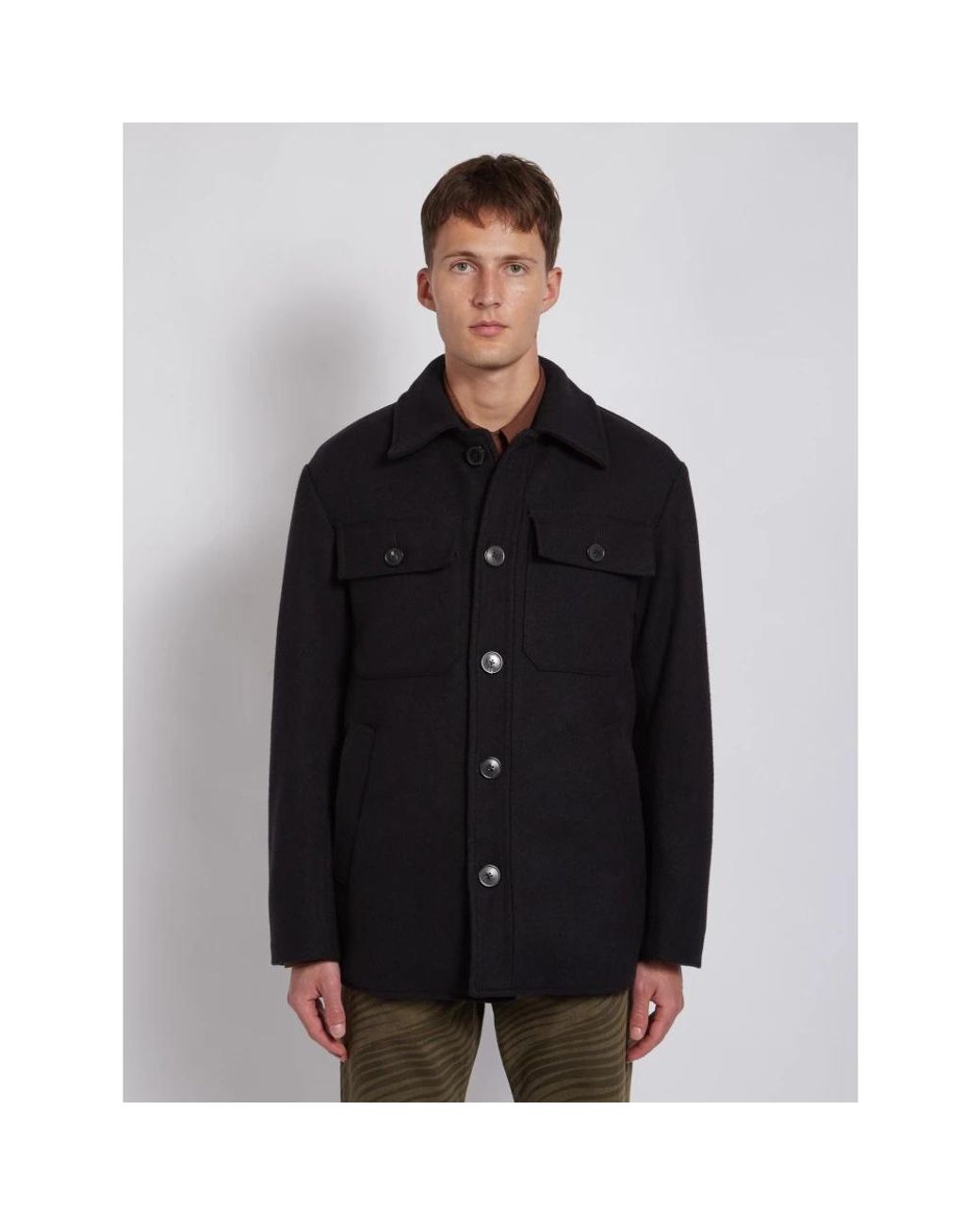 Dries Van Noten Black Light Jackets for men