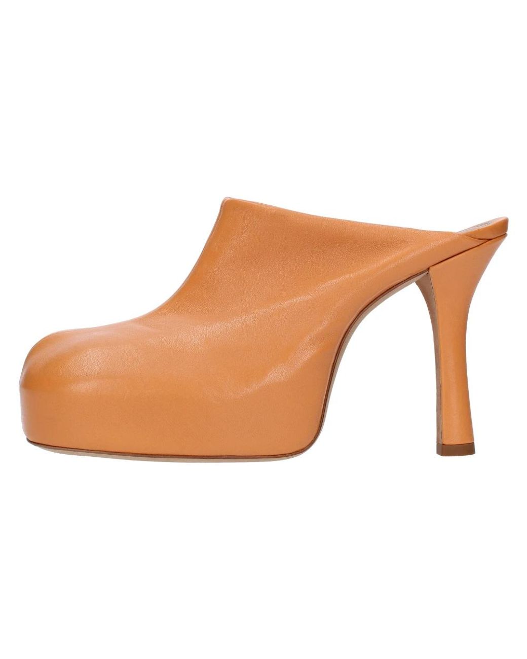 Bottega Veneta Brown Heeled Mules