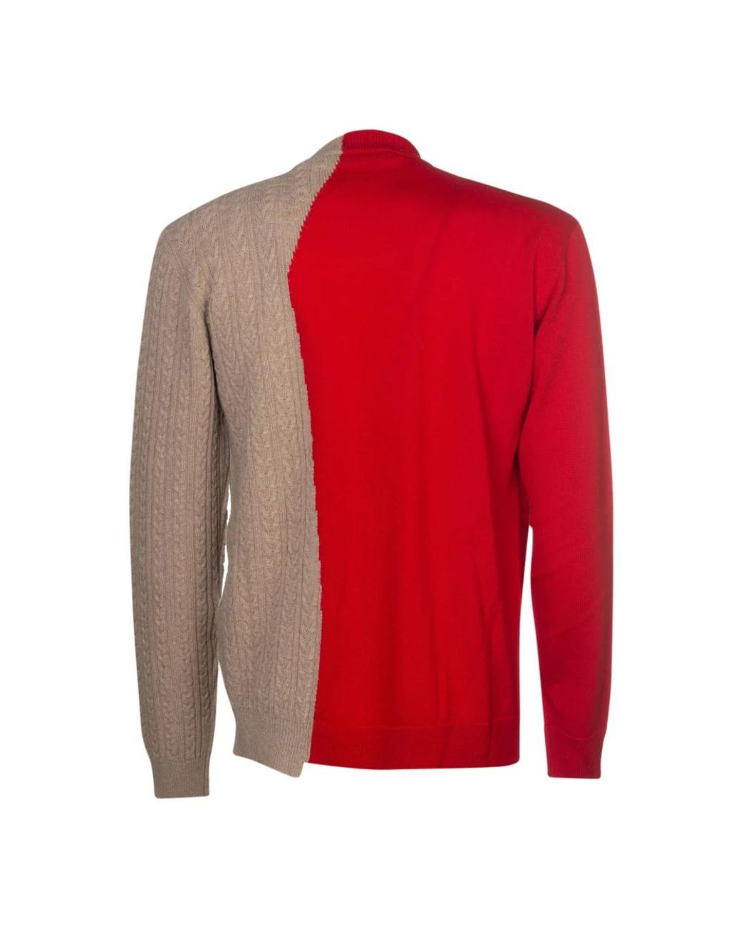 Versace Red Round-Neck Knitwear for men