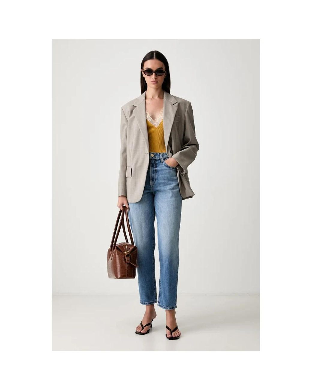 Straight Jeans Guess de color Blue