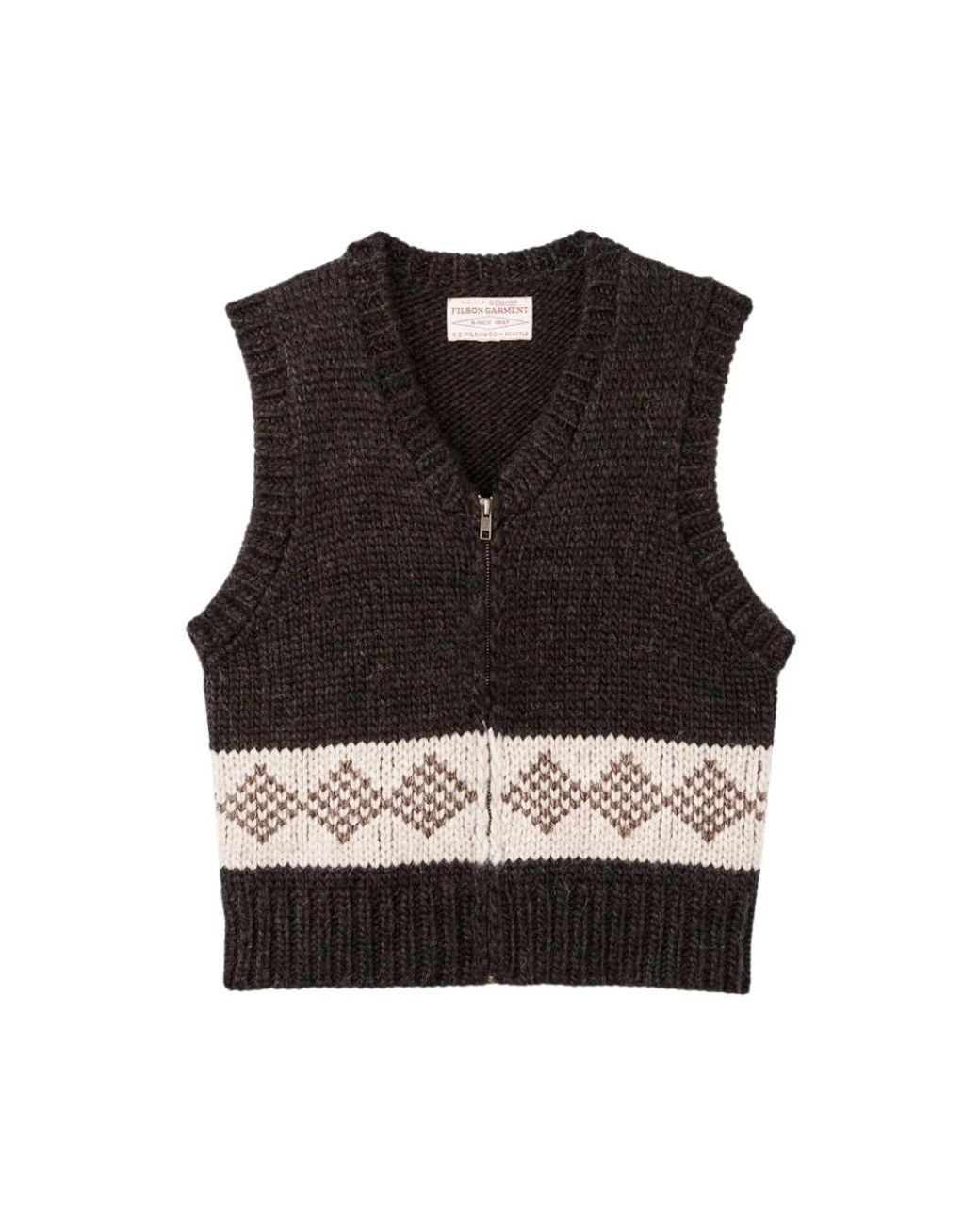 Filson Wool Vest in het Black