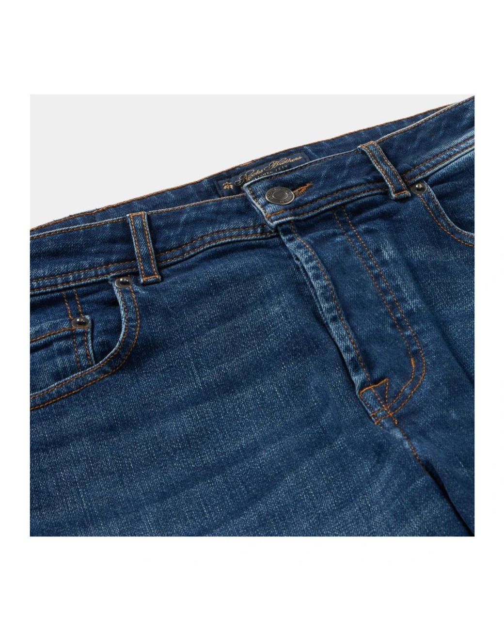 Brooks Brothers Blue Slim Fit Jeans for men