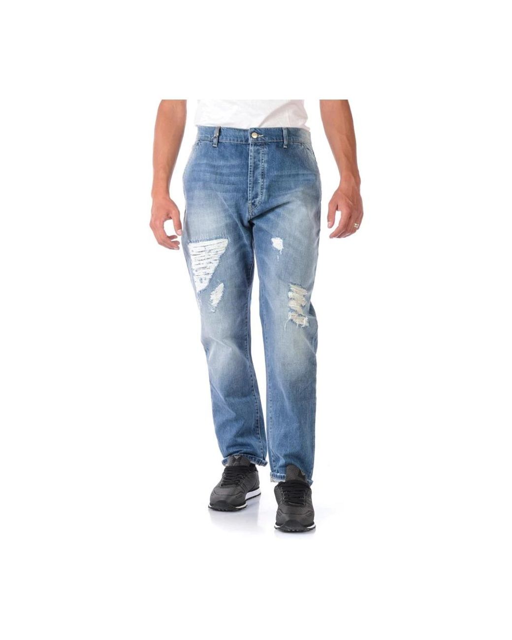 Daniele Alessandrini Blue Straight Fit Jeans for men