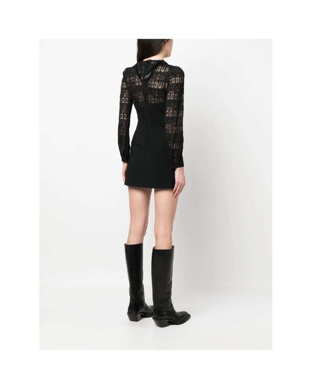 DSquared² Black Short Dresses