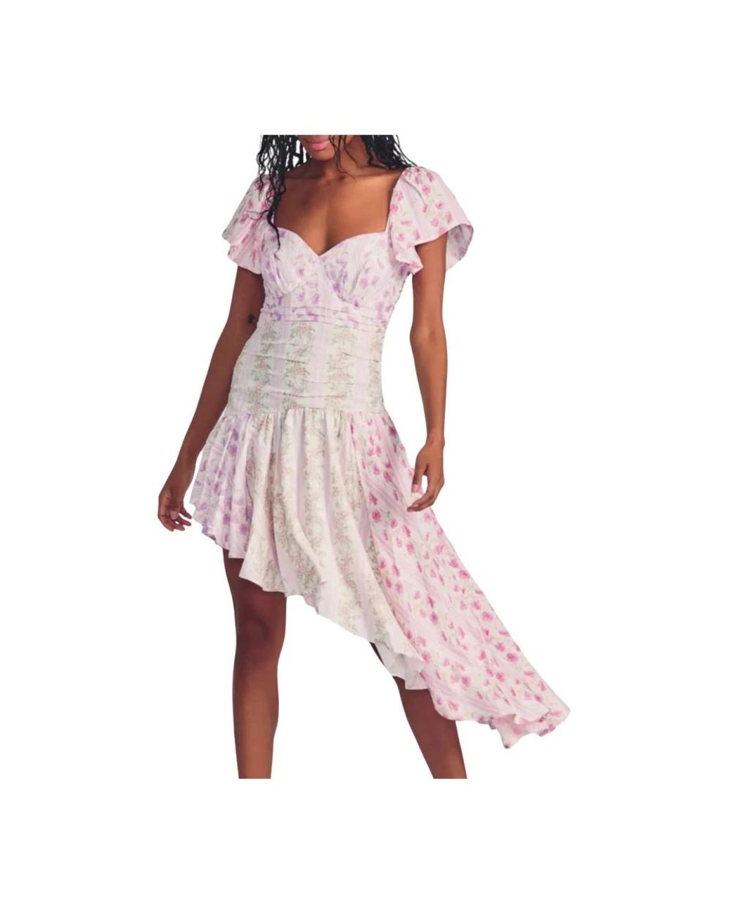 Short Dresses LoveShackFancy de color Pink