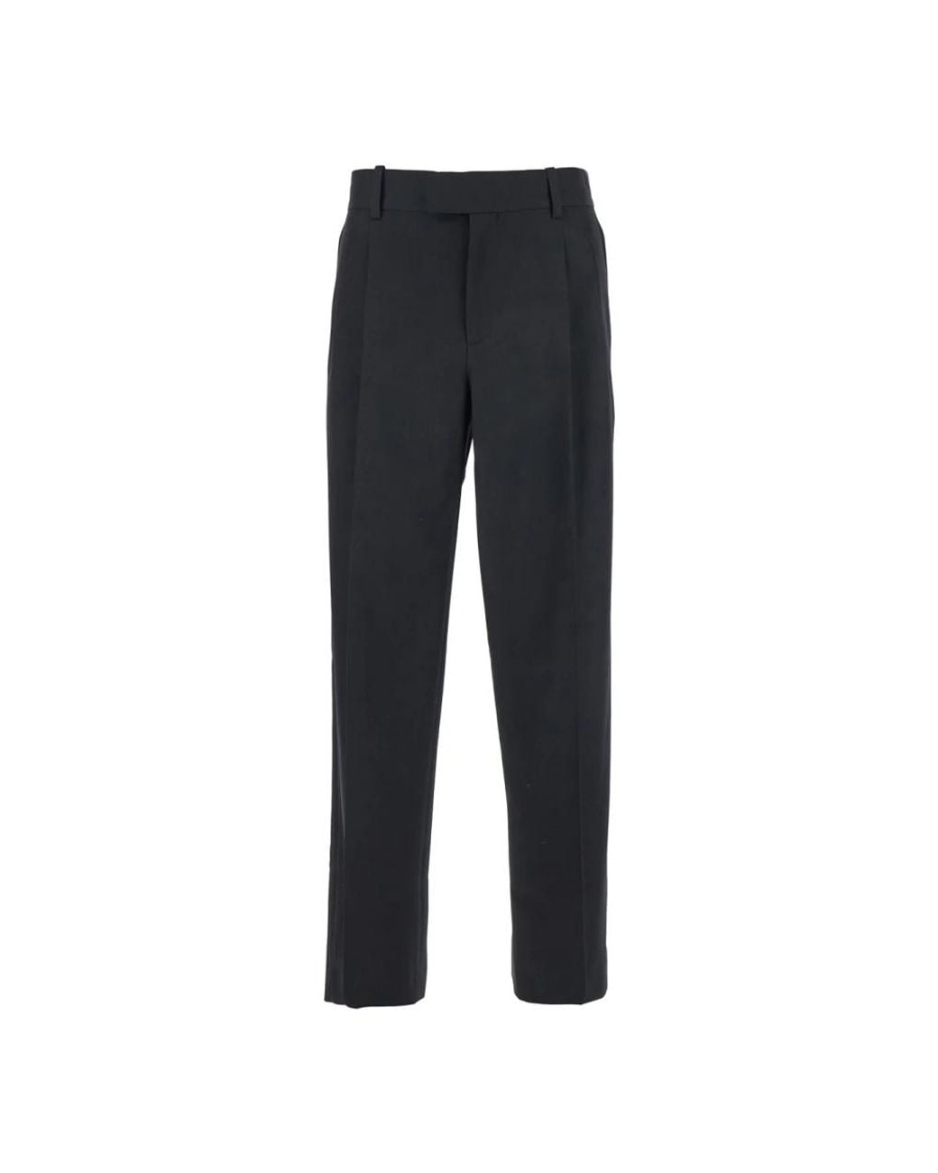 Drole de Monsieur Black Straight Trousers for men