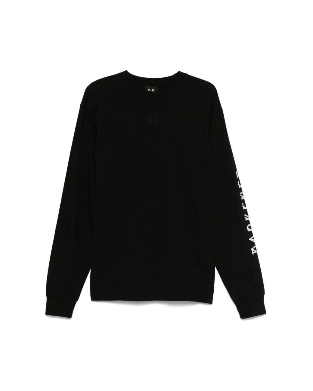 スウェット・トレーナー 44 LABEL GROUP BLACK, WHITE AND RED COTTON SWEATSHIRT HOODIES | 44 LABEL GROUP