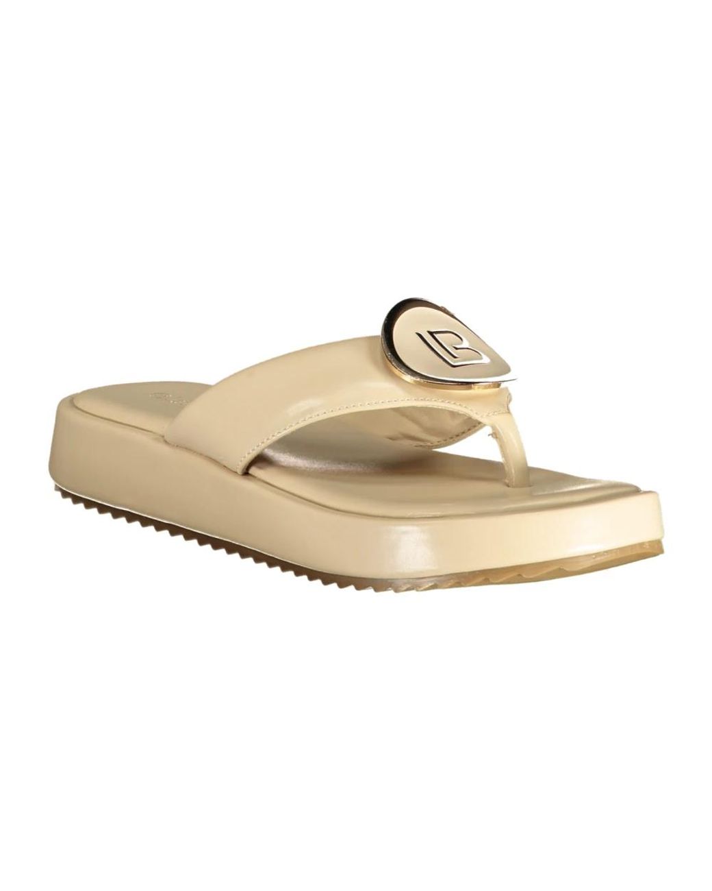 Laura Biagiotti White Flip Flops