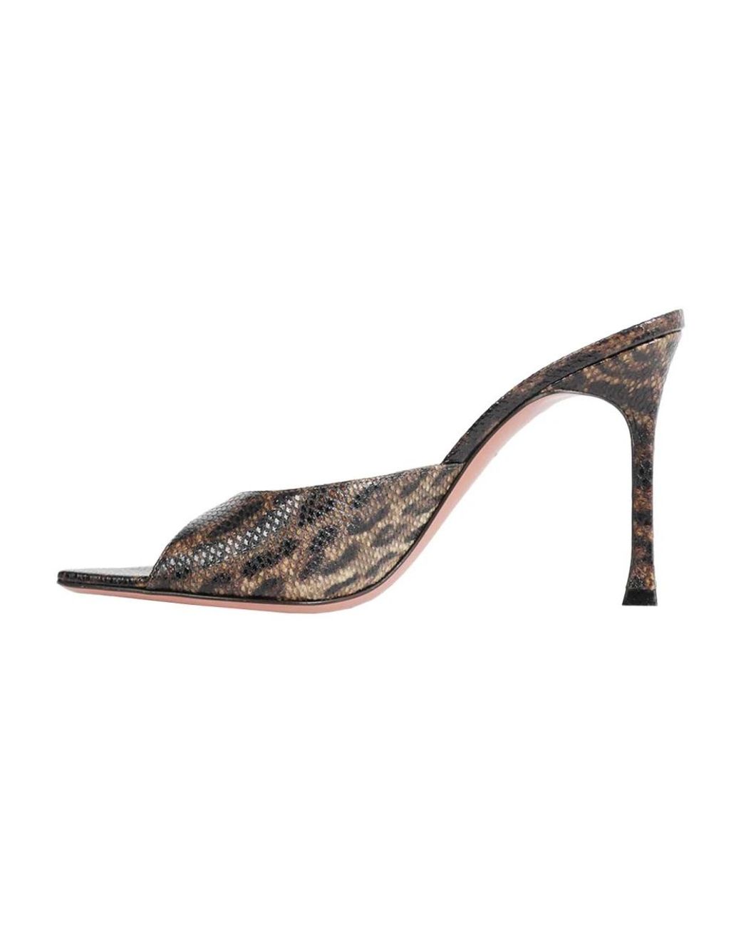 AMINA MUADDI Metallic Heeled Mules