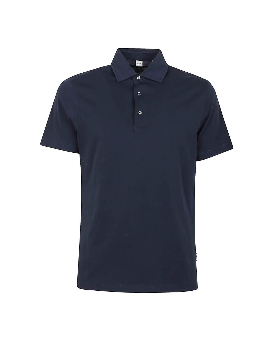 Aspesi Katoenen Jersey Polo in het Blue voor heren